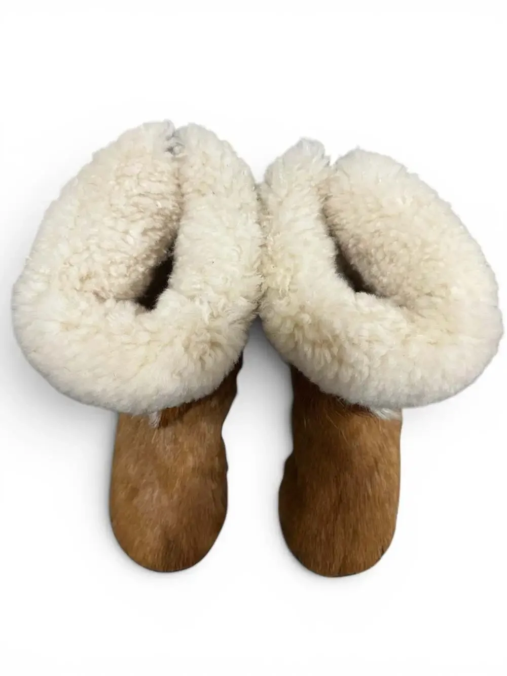 Cleverboks Genuine Springbok Fur Winter Boots Sheepskin Lining Women's Size 9